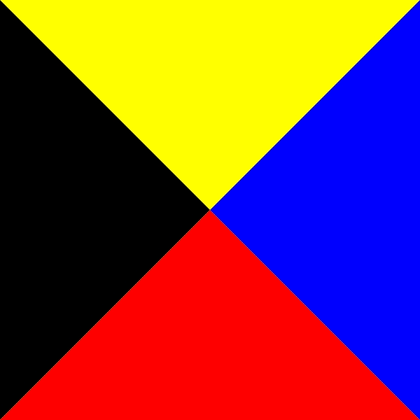 imperial-japanese-navy-z-signal-flag-historical The historical 'Z' signal flag of the Imperial Japanese Navy. This flag, famously used by Admiral Togo in 1905, was hoisted by Captain Ariga as a final symbolic call to duty